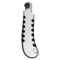 Нож канцелярский 18 мм, металлический, 6 штук лезвий, Zinc-alloy, TOP