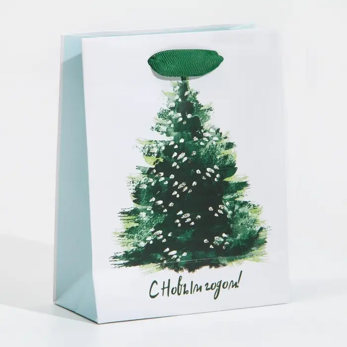 Пакет подарочный новогодний ламинированный &laquo;Морозная свежесть&raquo;, 12 х 15 х 5.5 см