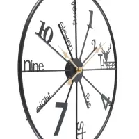 Часы настенные интерьерные &laquo;Рединг&raquo;, серия: Лофт, металл, бесшумные, плавный ход, d=59 см, от батарейки 1&times;АА