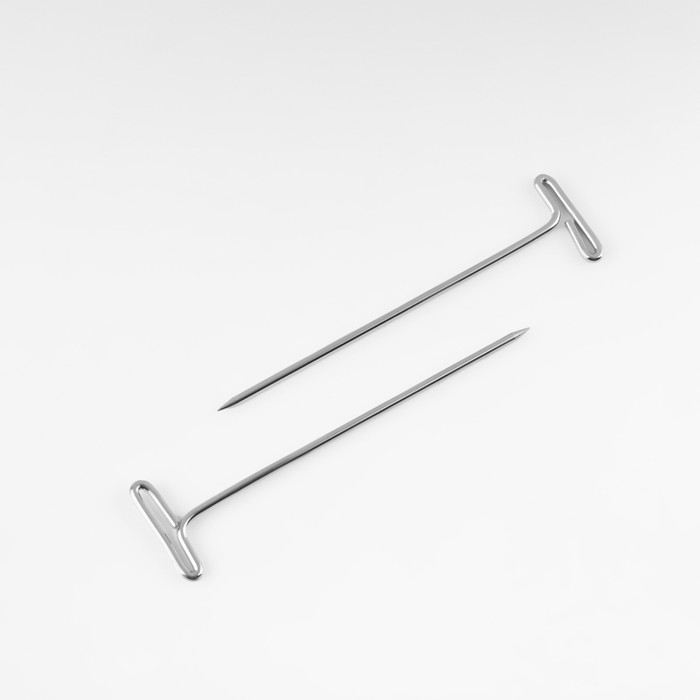 Булавки портновские, Т-образные, 51 мм, 50 шт, цвет серебряный Булавки портновские, Т-образные, 51 мм, 50 шт, цвет серебряный