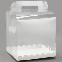 PVC Коробка для торта, прозрачная, 20&times;20&times;20 см