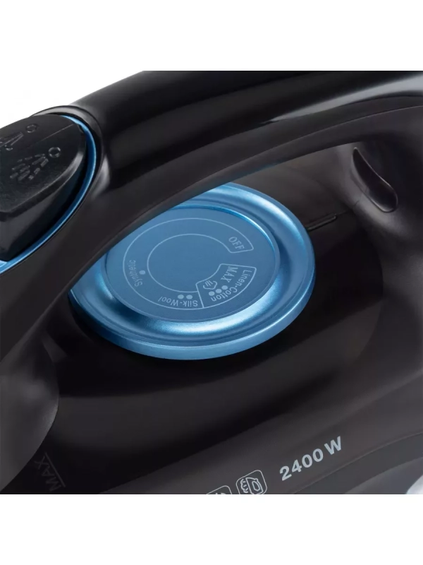 Утюг H-SI01557 2400Вт черный голубой