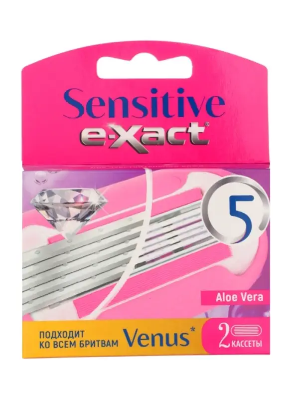 Кассеты женские E-Xact 5 лезвий, 2 шт.