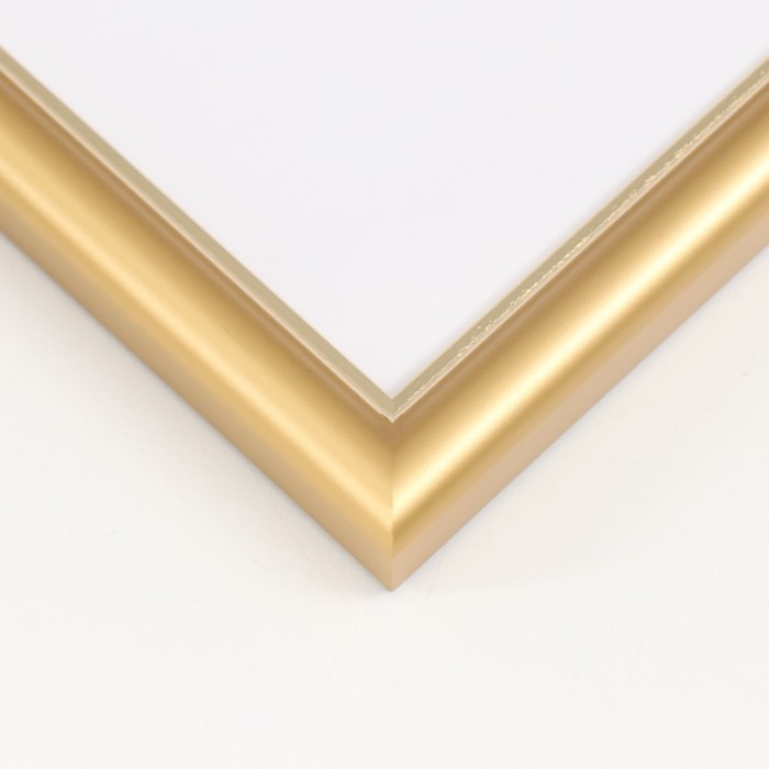 Фоторамка пластик Фоторамка пластик "МИРАМ" 25х35 см, золото (пластиковый экран)