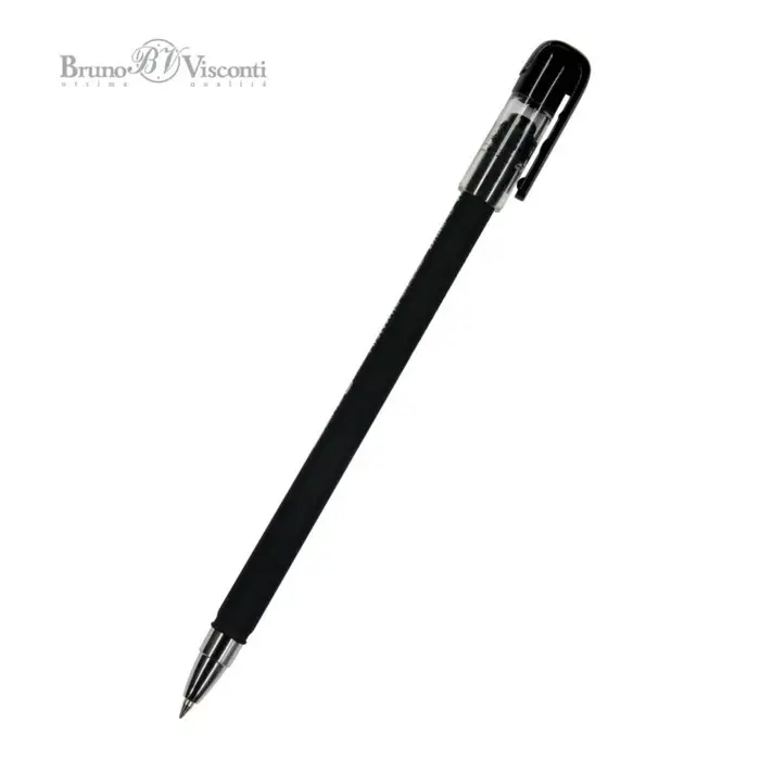 Ручка шариковая FreshWrite EasyWrite Black, узел 0.5 мм, синие пигментные чернила, корпус Soft Touch Ручка шариковая FreshWrite EasyWrite Black, узел 0.5 мм, синие пигментные чернила, корпус Soft Touch