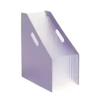 Лоток для бумаг Calligrata, А4, вертикальный, пластиковый, 12 отделений, фиолетовый