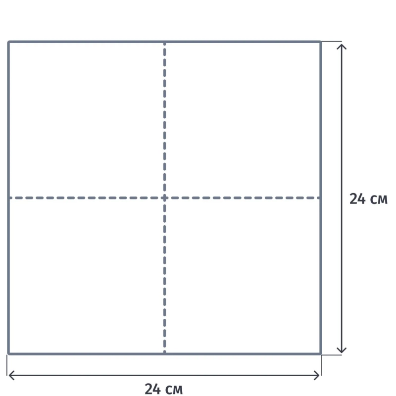 Салфетки бумажные 2-сл. 24х24 черные 250 шт./уп