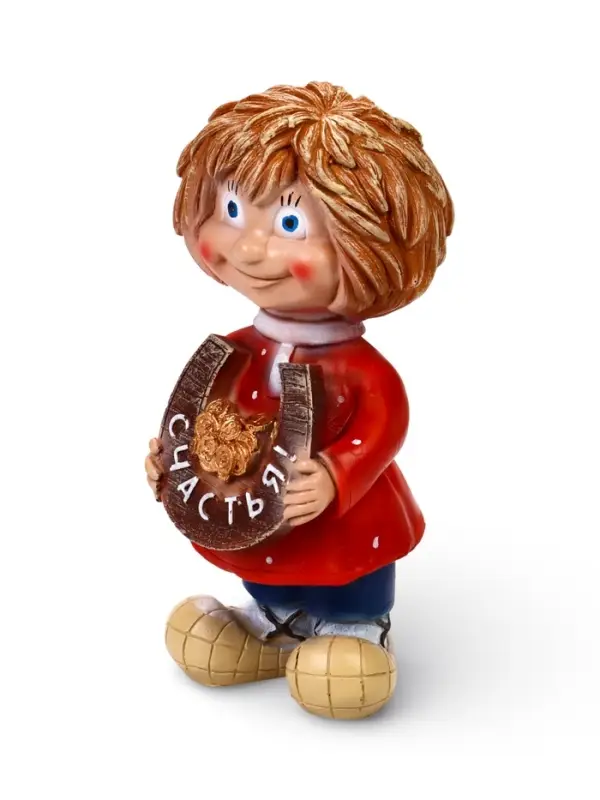 Садовая фигура из полистоуна &laquo;Домовичок Счастья&raquo;, 28&times;11&times;13 см