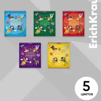 Тетрадь для записи иностранных слов, 48 листов, в линейку, ErichKrause Friendship, три столбца: слово, транскрипция, перевод, МИКС