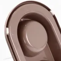 Миска двойная для животных &laquo;Мур-мяу&raquo;, 300 мл, на подставке, пластик, бежевая