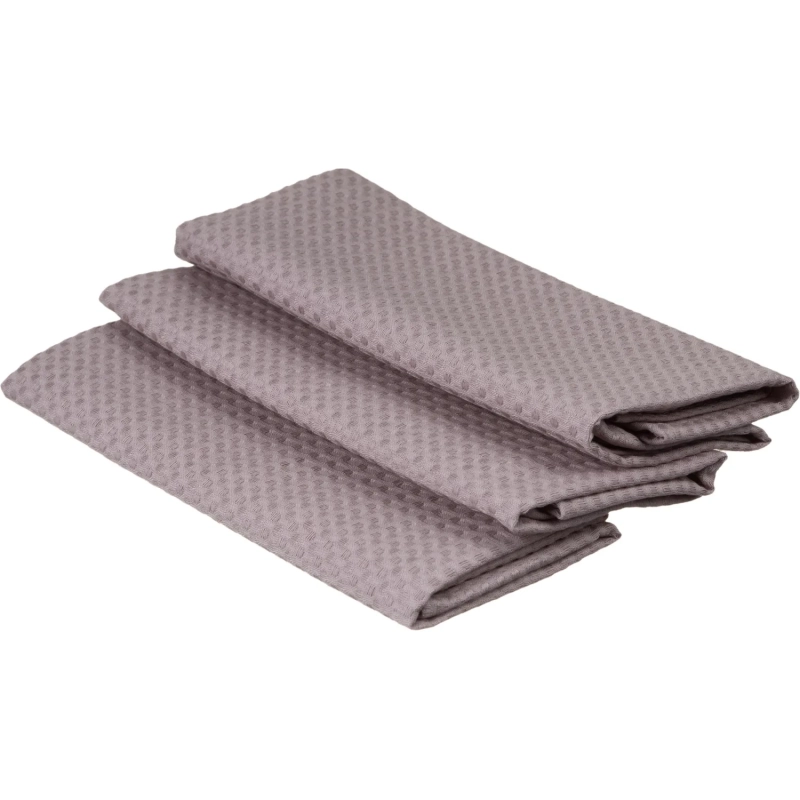 Полотенце вафельное Luscan 240 гр/м2, 40х70, яч7х7, коричневый, 3 шт/уп