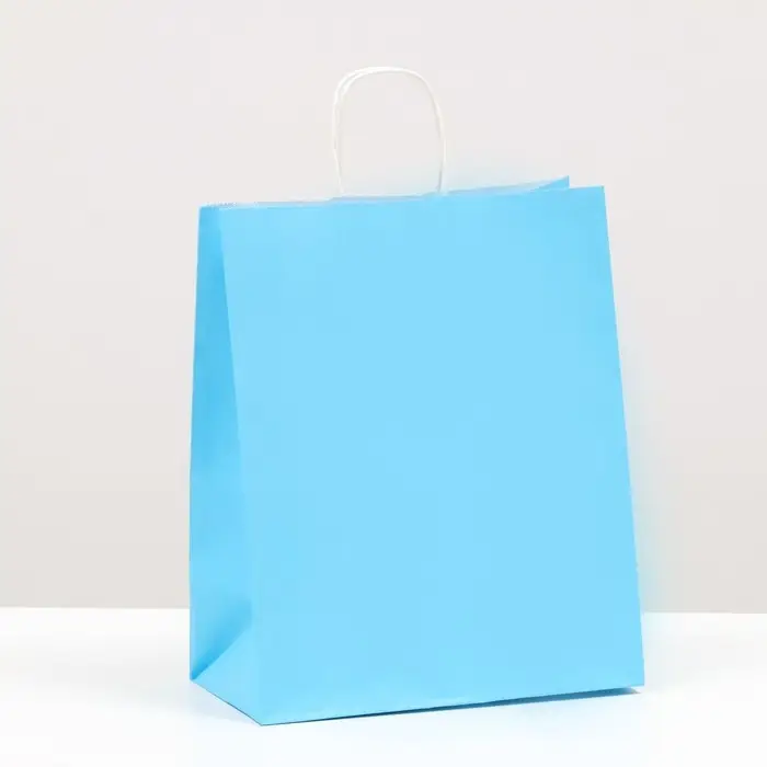 Пакет крафт «Радуга» голубой, 22×12×27 см Пакет крафт «Радуга» голубой, 22×12×27 см