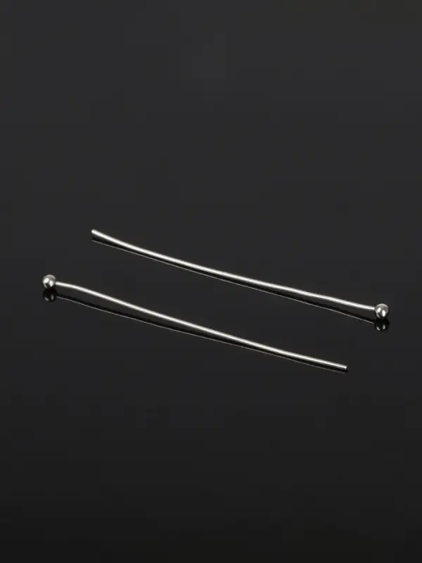 Штифт с шариком СМ-1103-11, 4 см, 50 г, (&plusmn;557 шт.), цвет серебро
