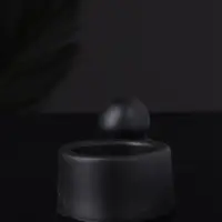 Подсвечник "Заяц с чашей" 8х6х4,  черный