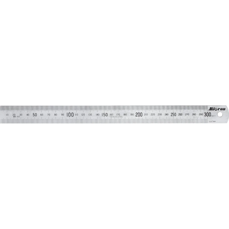 Линейка  измерительная 300х25,4 мм металлическая Micron 34311