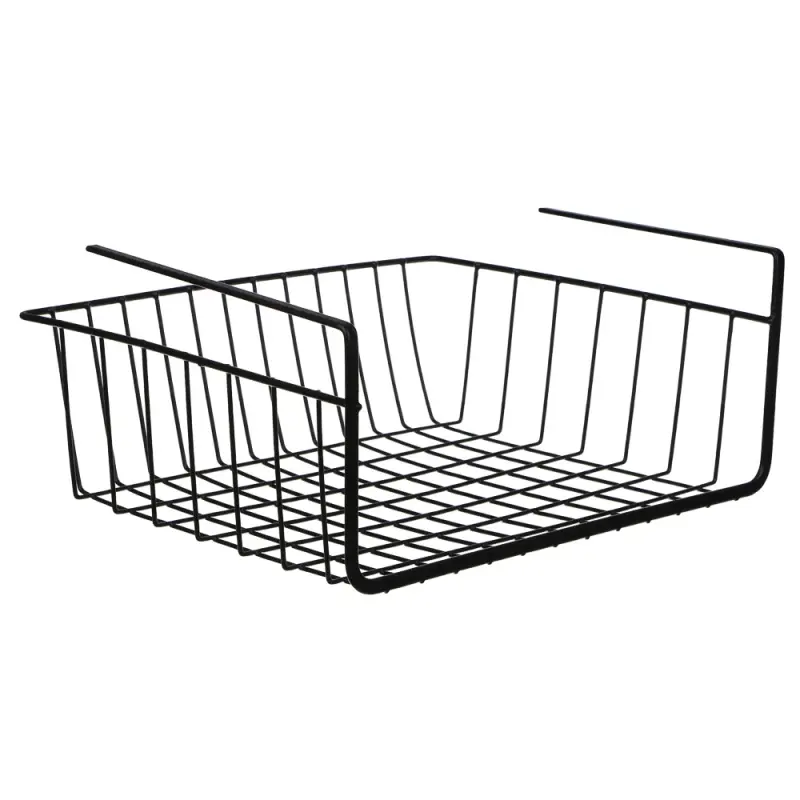 Корзина подвесная на полку тм VETTA, 35х26х13,5см, металл, цвет черный