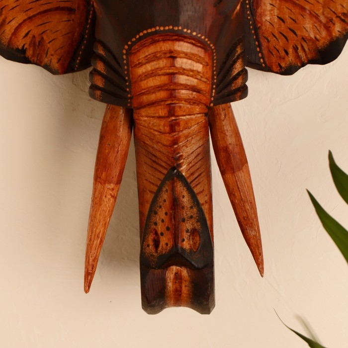 Сувенир дерево Сувенир дерево "Голова слона" 29х27х10 см