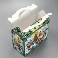 Подарочная новогодняя коробка "Чудо-тройка", для сладких подарков, 25×12×24 см Подарочная новогодняя коробка "Чудо-тройка", для сладких подарков, 25×12×24 см