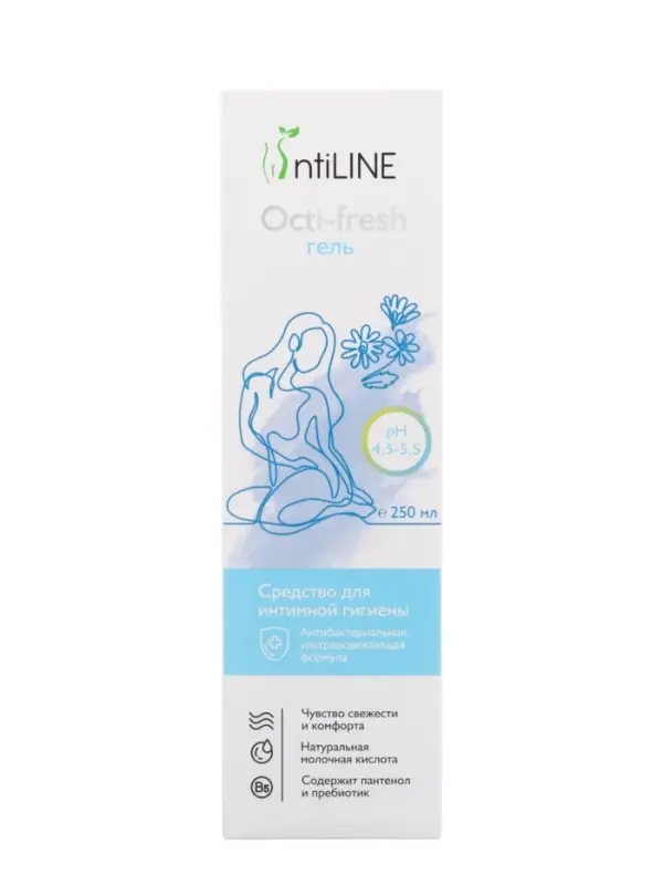 Средство для интимной гигиены IntiLINE &laquo;Антимикробный&raquo;, гель, 250 мл