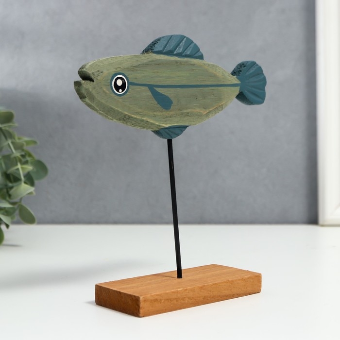 Сувенир дерево Сувенир дерево "Голубая рыбка" 16х4,5х18 см