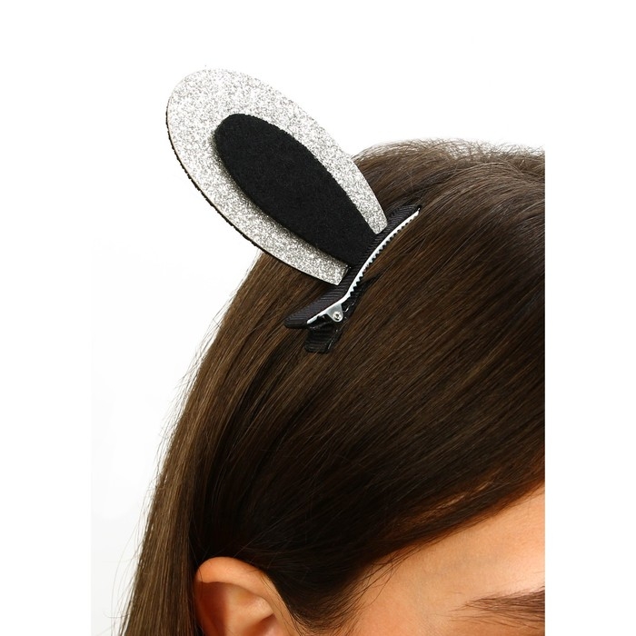 Заколки-ушки для волос «Девчуля», ушки зайки, 1 х 5 х 9 см Заколки-ушки для волос «Девчуля», ушки зайки, 1 х 5 х 9 см