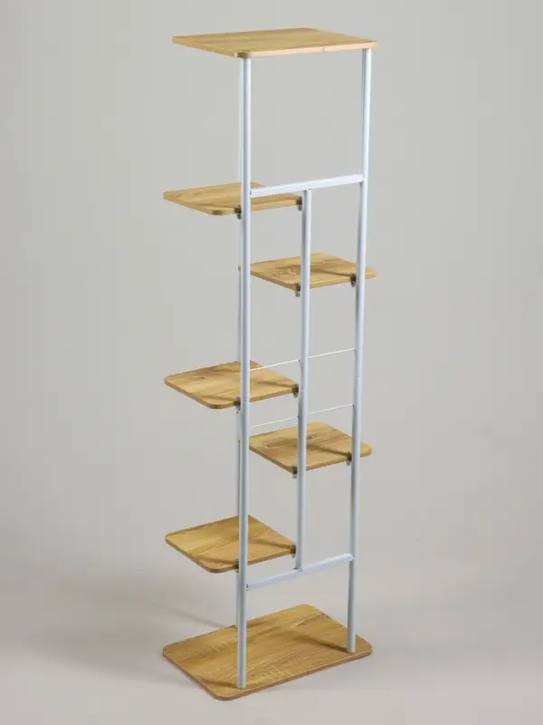 Подставка для цветов Greengo, 7 полок, 36&times;23&times;120 см, напольная, каркас металл, полки МДФ, белая