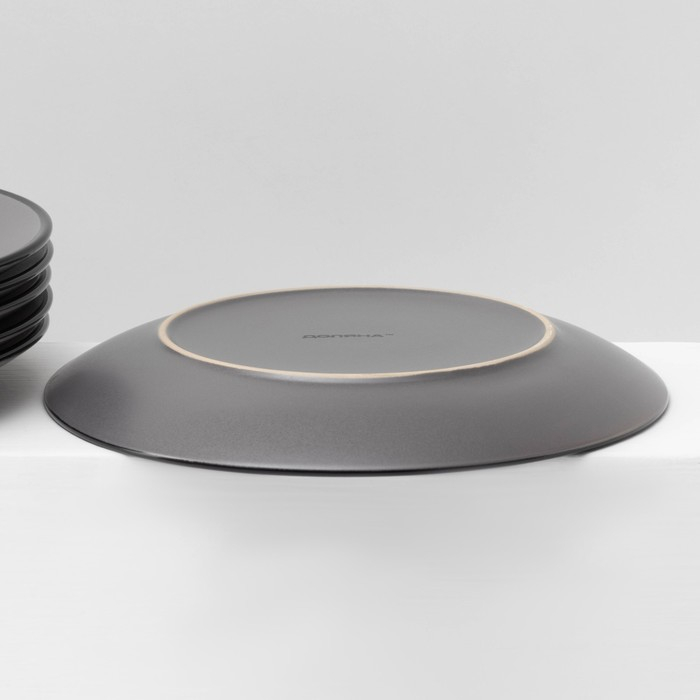 Набор тарелок кермических Доляна «Ваниль», 18 предметов: 6 тарелок d=19 см, 6 тарелок d=27 см, 6 мисок d=19 см, цвет серый Набор тарелок кермических Доляна «Ваниль», 18 предметов: 6 тарелок d=19 см, 6 тарелок d=27 см, 6 мисок d=19 см, цвет серый