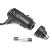 Вентилятор автомобильный двойной AVS 8098 12B 4" (корпус: пластик, цвет:чёрный)