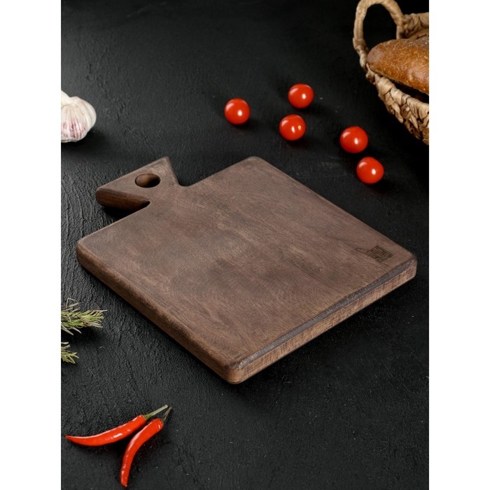 Доска разделочная для подачи Wild Kitchen, 27×22×2.5 см, граб темный Доска разделочная для подачи Wild Kitchen, 27×22×2.5 см, граб темный