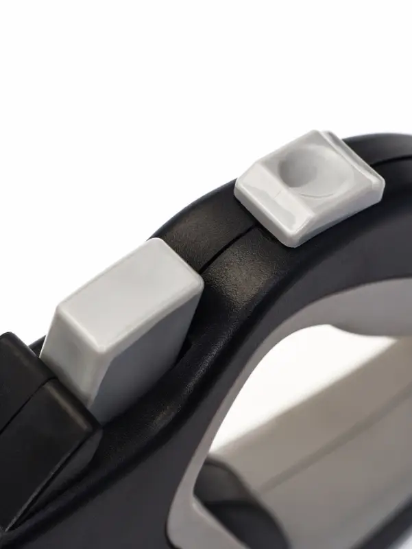 Рулетка &laquo;Пижон&raquo;, 4 м, до 15 кг, трос, светоотражающая, прорезиненная ручка, серая