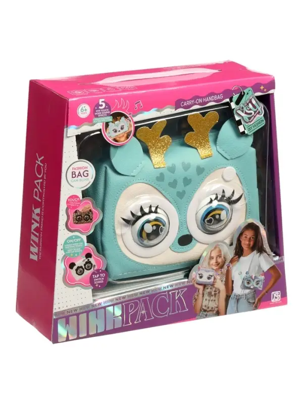 Музыкальная игрушка-сумочка Музыкальная игрушка-сумочка "Олененок" звук, глазки моргают