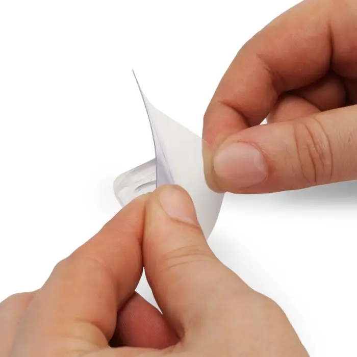 Крючок с клейкой поверхностью ТУНДРА, прозрачный, набор 4 шт.