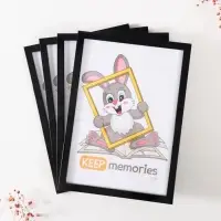 Набор фоторамок для фото 21&times;30 см Keep memories &laquo;Формат&raquo;, 4 шт., чёрный, (пластиковый экран)