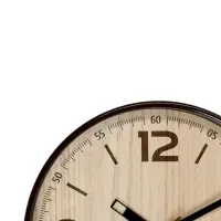 Часы настенные, интерьерные, плавный ход, d-30.5см, коричневые