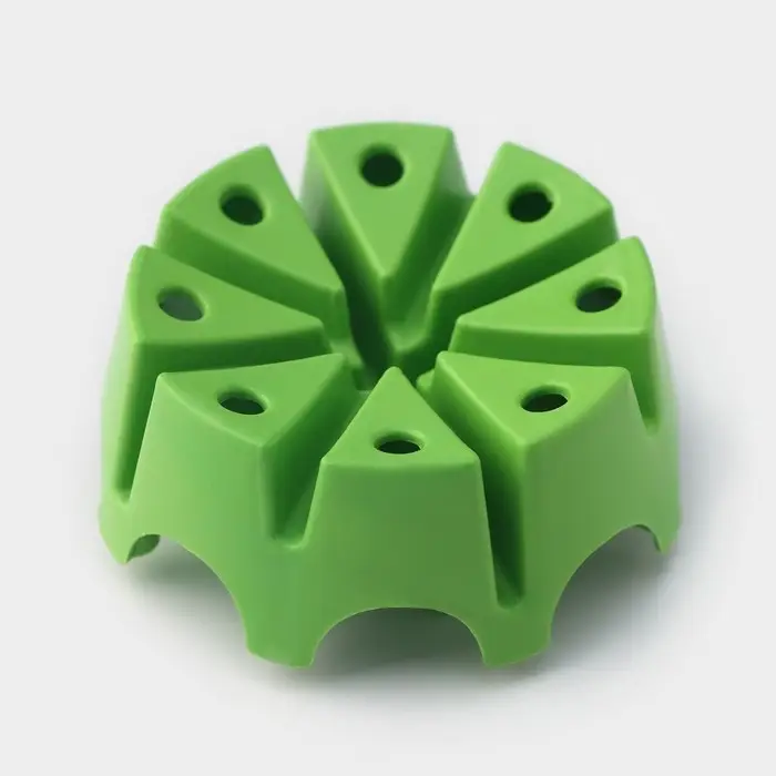 Овощерезка универсальная Доляна &laquo;Фреш Флеш&raquo;, 7 насадок, овощечистка, мерный контейнер, 27&times;10&times;12 см, зелёная, белая