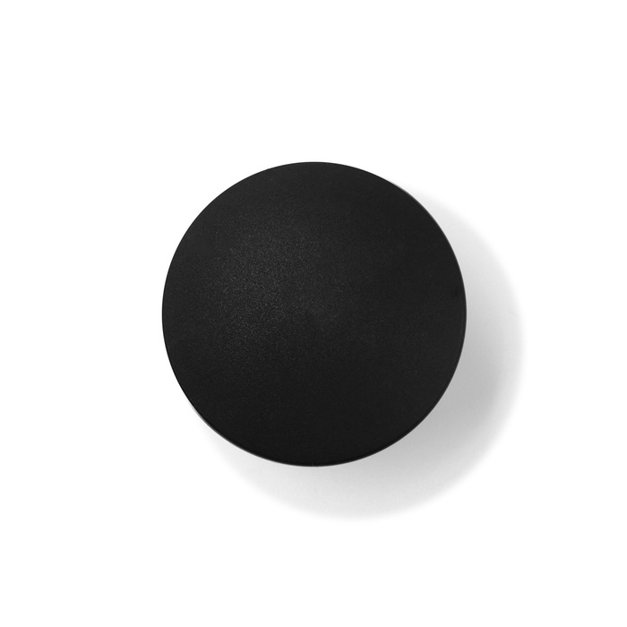 Ручка-кнопка CAPPIO RK148, d=24 мм, цвет черный, 8 шт.