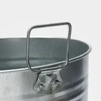 Вазон оцинкованный с ручками, 11 л, d=21 см, h=49 см, ГОСТ