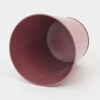 Вазон без ручек, 5 л, h=20.5 см, нержавеющая сталь, розовый