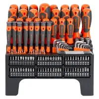 Набор отвёрток, бит и головок 132пр. в подставке (SL, PH, PZ, HEX, TORX, SQUARE)