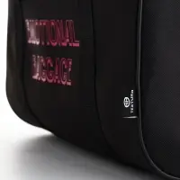 Сумка спортивная TEXTURA на молнии с подкладкой, длинный ремень, маленький размер, чёрная