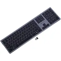 Клавиатура Oklick 890S, беспроводная, USB, slim, серая