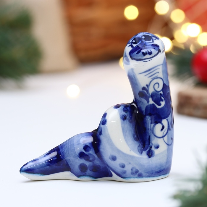 Сувенир символ года Сувенир символ года "Змея Гиана", гжель