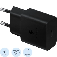 Зарядное устройство Samsung EP-T1510N 15W USB Type-C черн (EP-T1510NBEGEU)