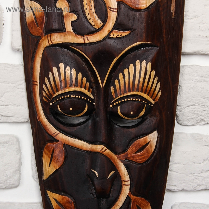 Маска дерево Маска дерево "Геккон" 50х16,5х2,5 см