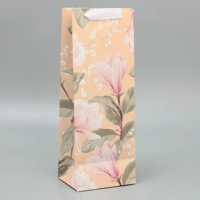 Пакет подарочный под бутылку, упаковка, «Воспитателю», 35 х 13 х 10 см