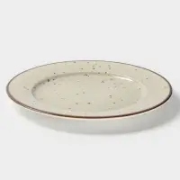 Тарелка Magistro Mediterana, d=23.7 см, фарфор, бежевая