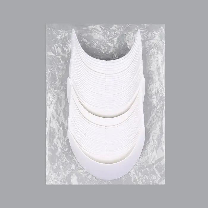 Козырёк для кепки, гнутый, 7×19.5 см, белый