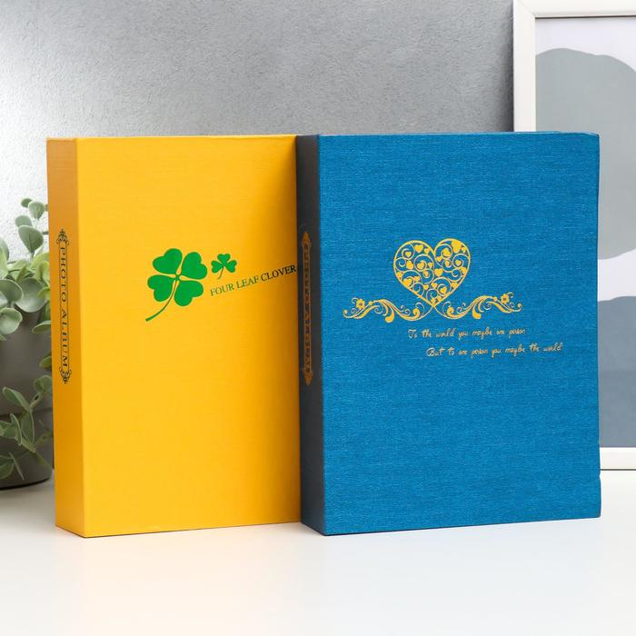 Фотоальбом на 200 фото 10х15 см Фотоальбом на 200 фото 10х15 см "Золотой рисунок" МИКС 23х17,5х5 см