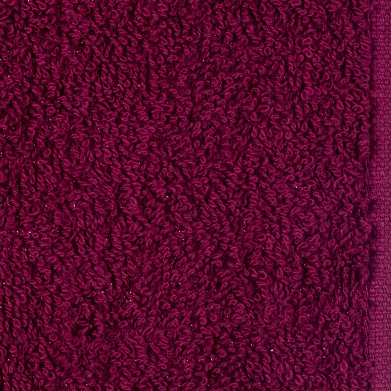 Набор полотенец махровых без бордюр 440 г/м2, 50х90 винный, 5шт