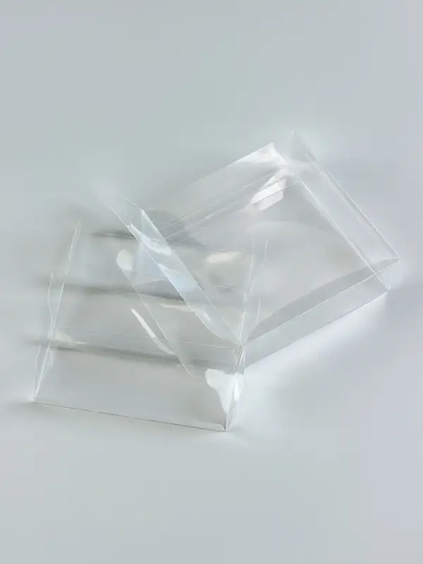 Коробка под 3 эклера, прозрачная, складная PVC, 15&times;15&times;5 см